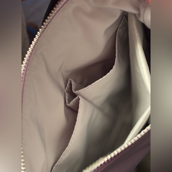 NWT Marc Jacobs Wisteria Lavender Nylon Crossbody Bag • Adjustable Black Strap - Picture 10 of 16